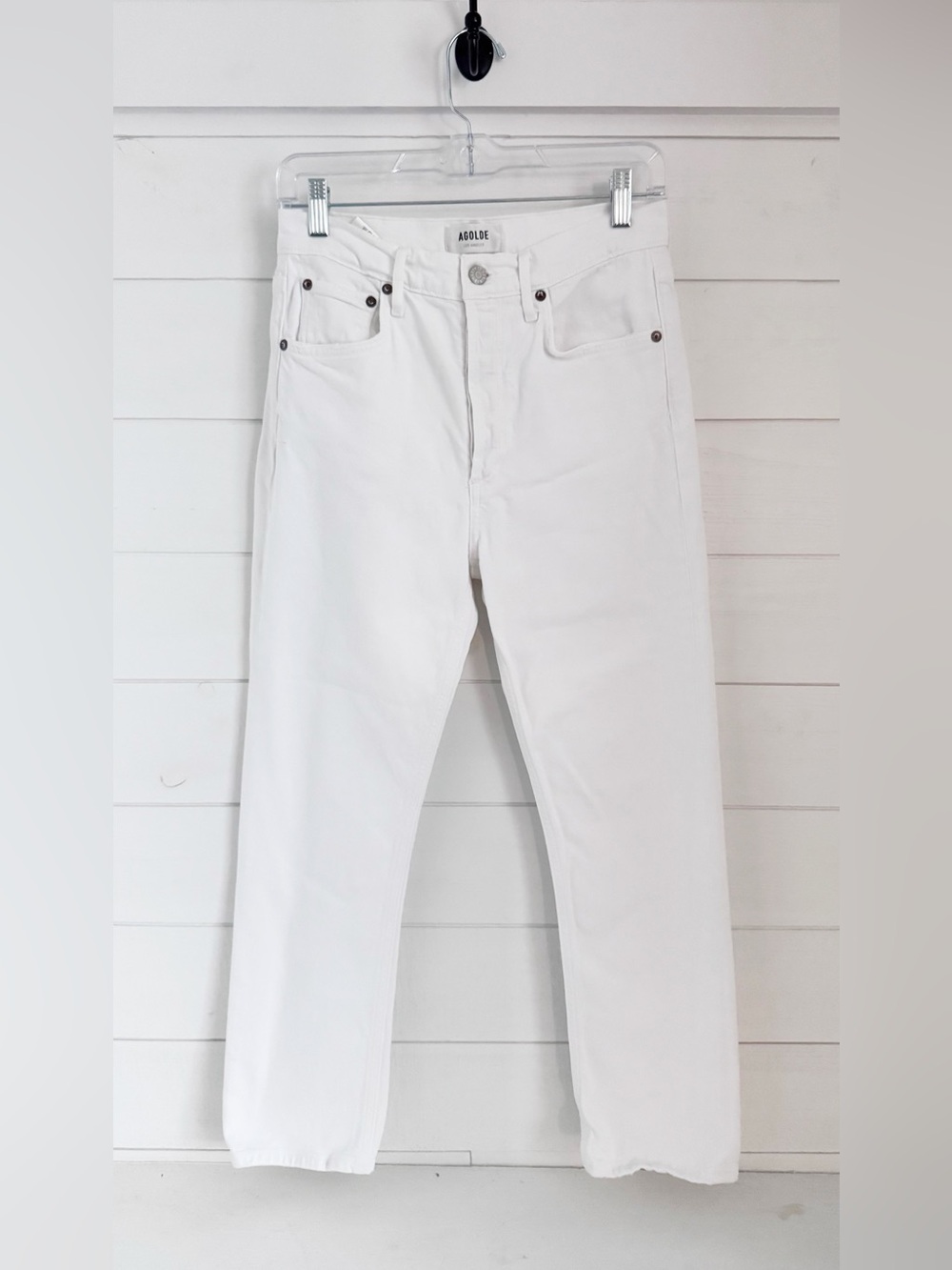 Agolde women’s Riley Straight Leg Jeans - button fly